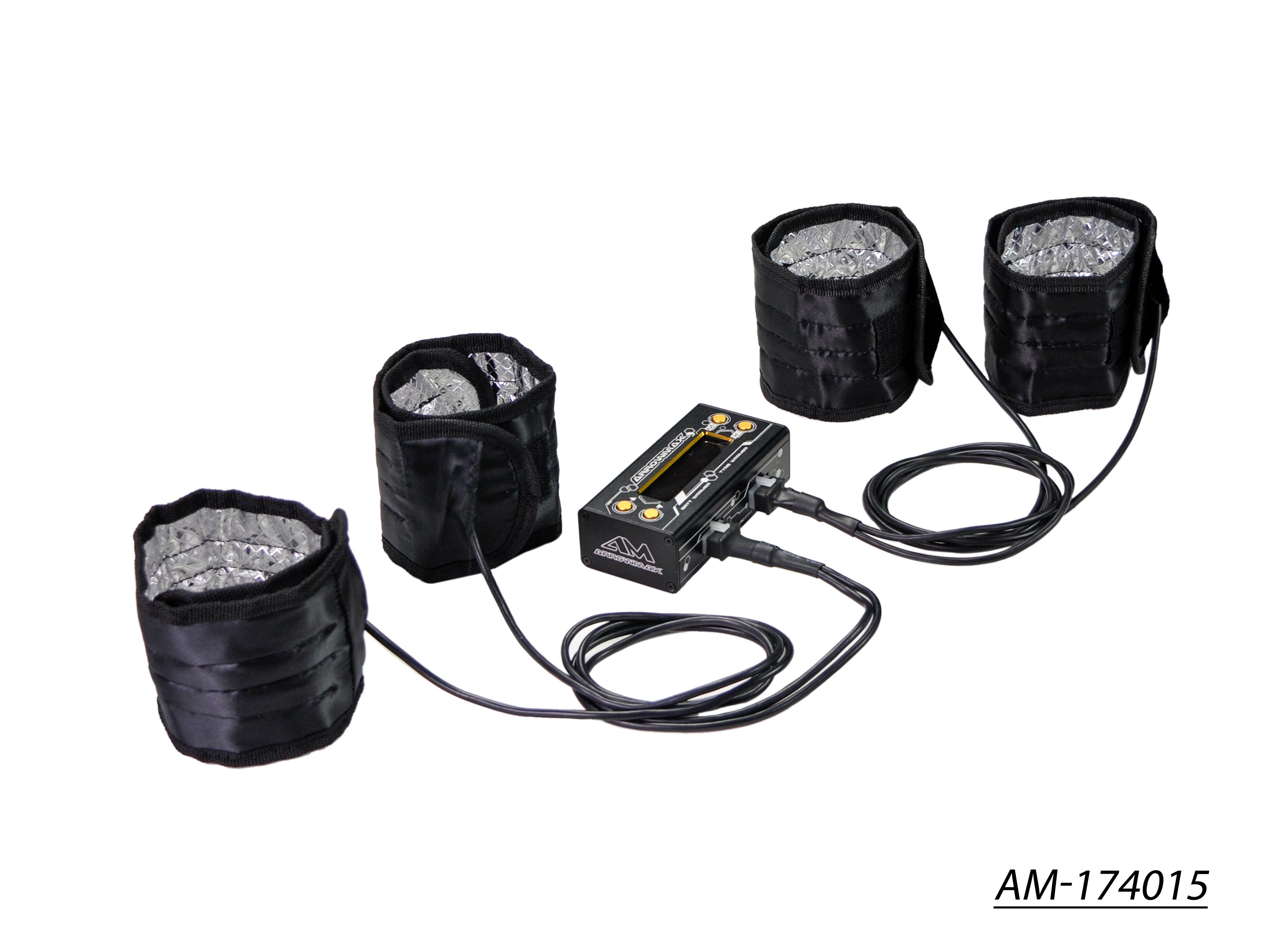 Arrowmax AM Tyre Warmer 1/8 Black Golden chauffe-pneu + housse