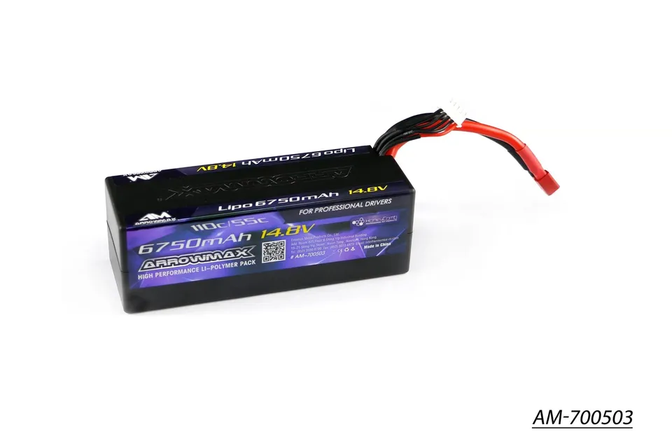 Arrowmax 4S LiPo 6750mAh 14.8V 55C Deans AM-700503