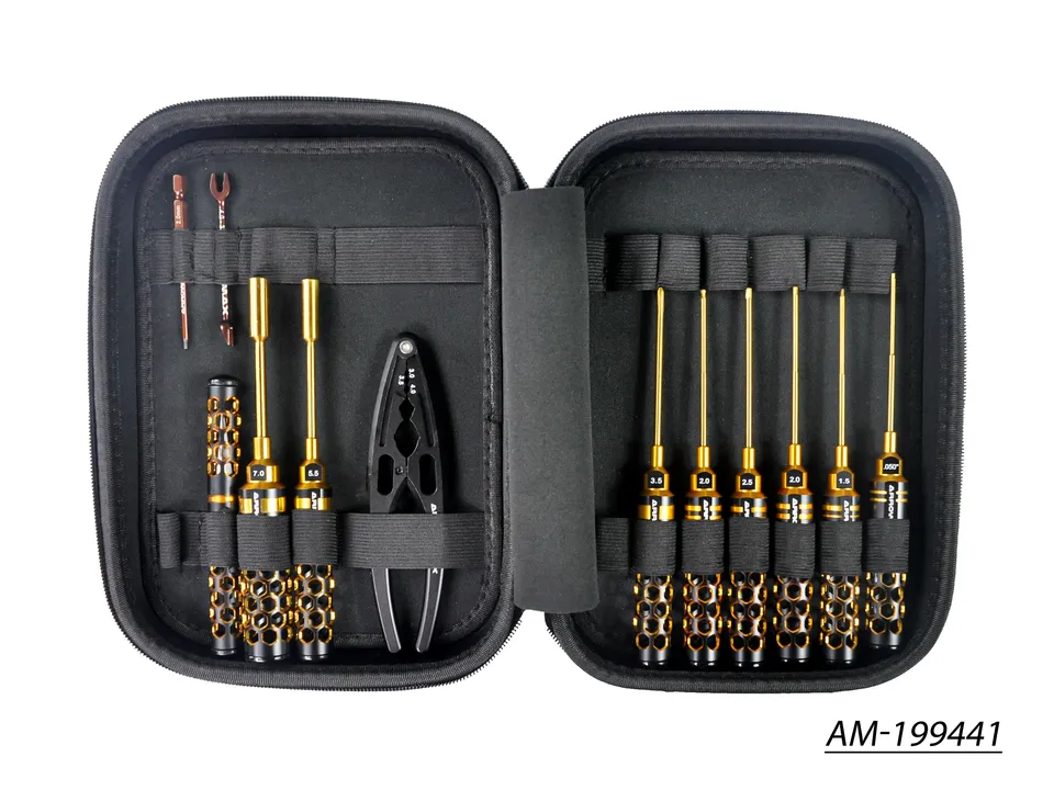Arrowmax AM-199441 kit outils 1/10 Offroad 12 pcs + sac