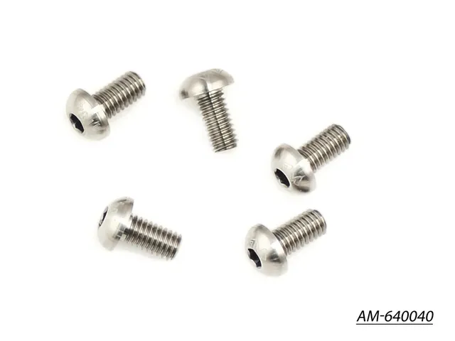 Arrowmax AM-640040 Vis Titane M4x8 Ronde Lot de 5