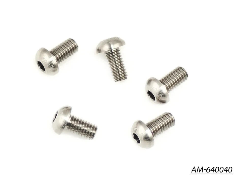 Arrowmax AM-640040 Vis Titane M4x8 Ronde Lot de 5