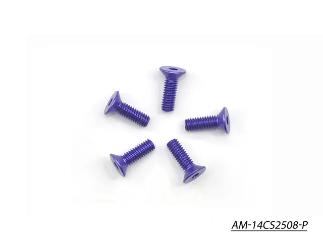 Arrowmax AM-14CS2508-P vis alu M2.5x8 violette lot de 5