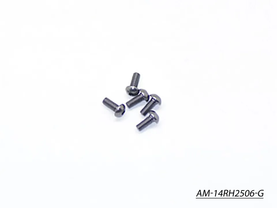 Arrowmax Vis Alu Tête Ronde M2.5x6 Grise 7075 x5