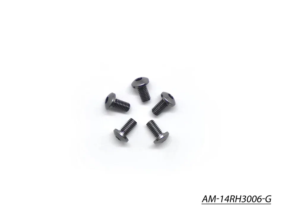 Arrowmax Screws AM-14RH3006-G vis alu M3x6 grise lot 5