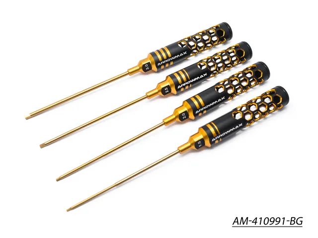 Arrowmax Tools Set AM-410991-BG clés Allen 1.5-3.0 120mm x4