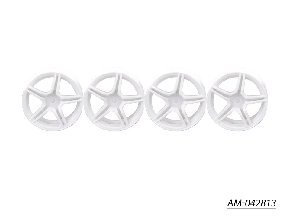 Arrowmax Rims jantes 1/10 TC 5 branches blanches +0mm lot 4