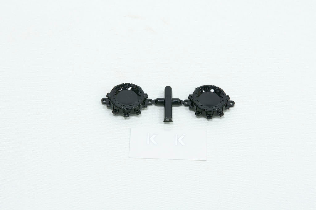 CEN CD0633 caches roue RC noirs KG1 Trident-D x2