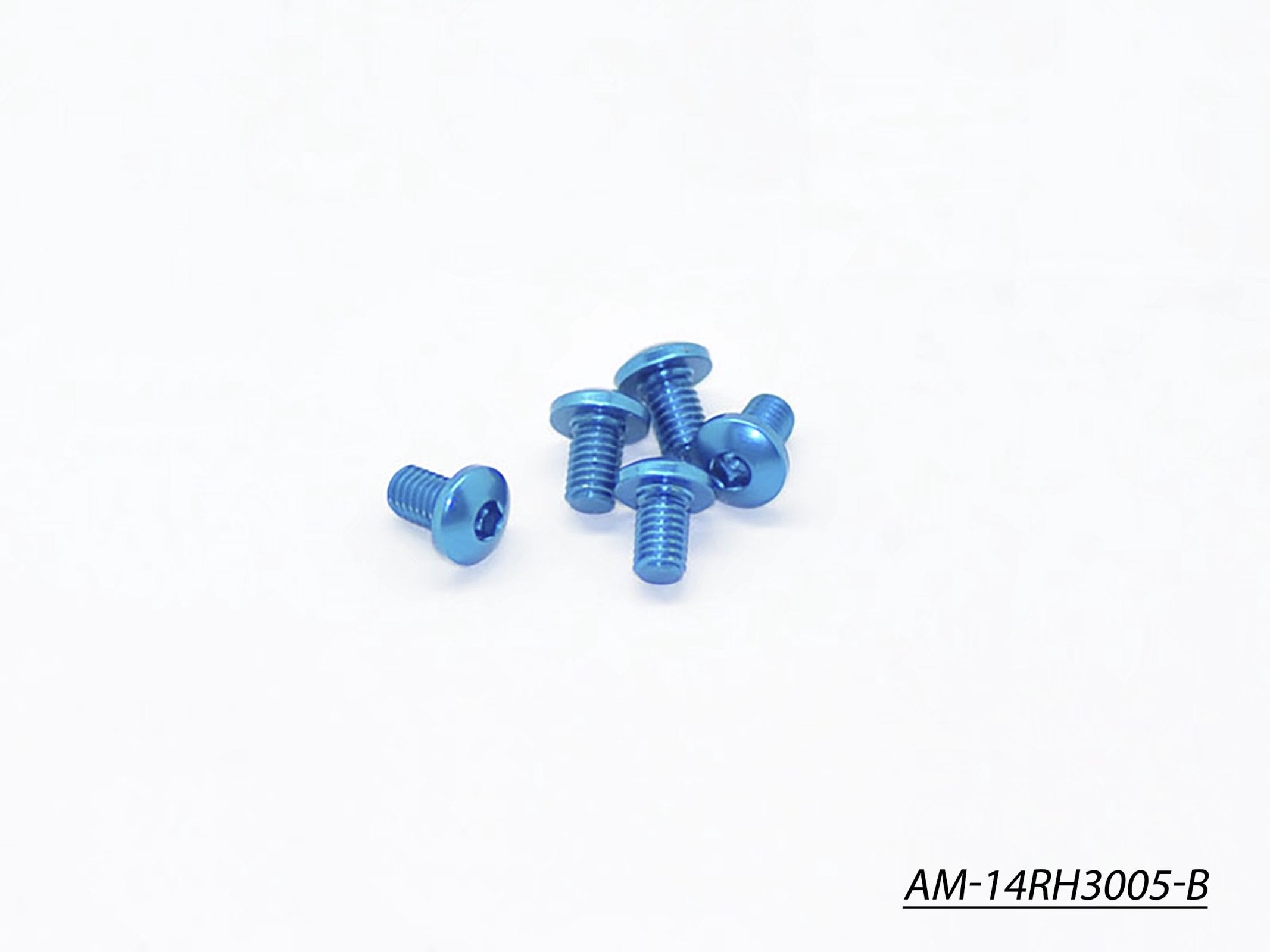 Arrowmax vis alu tête ronde M3x5 AM-14RH3005-B bleues lot 5