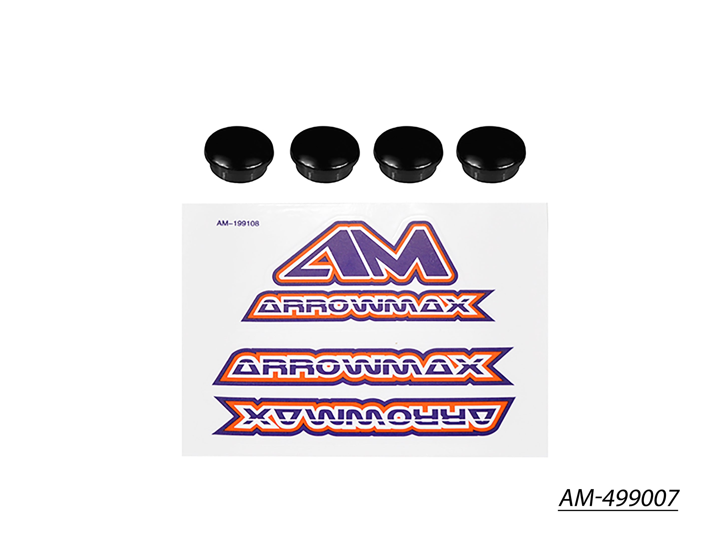Arrowmax Honeycomb embout Lexan 14mm noir lot de 4 AM-499009