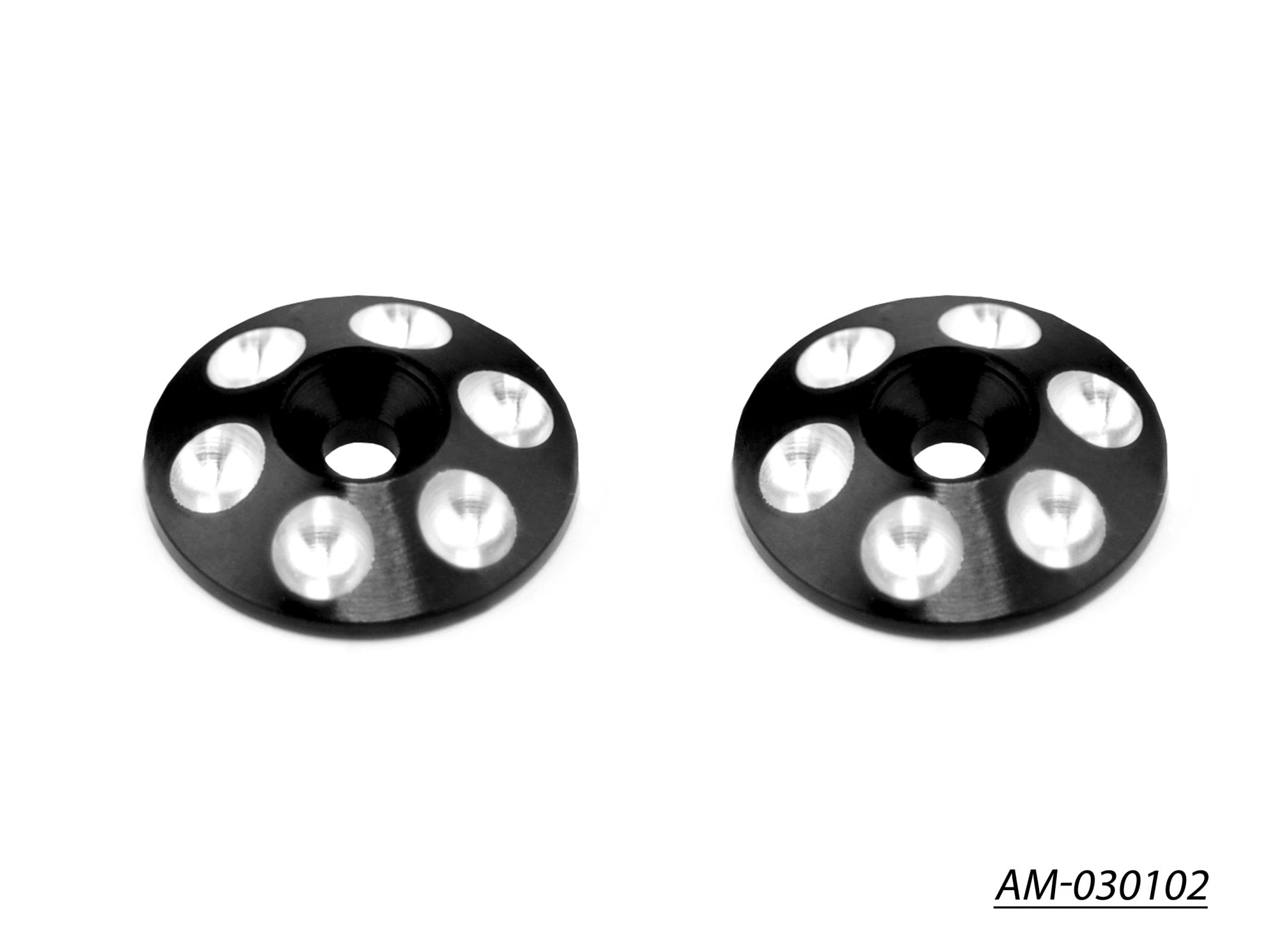 Arrowmax Accessories cales aileron alu noires x2 AM-030102
