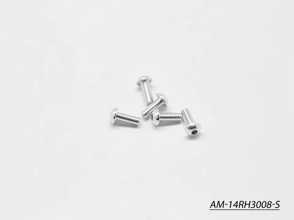 Arrowmax AM-14RH3008-S vis alu M3x8 argent x5