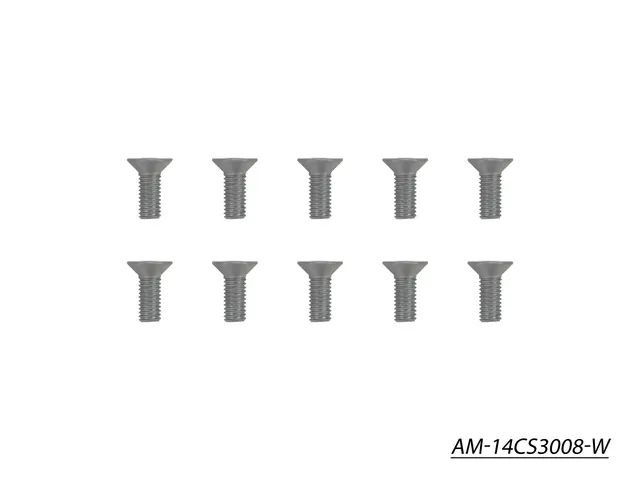 Arrowmax Screws vis fraisée M3x8 tungstène x10