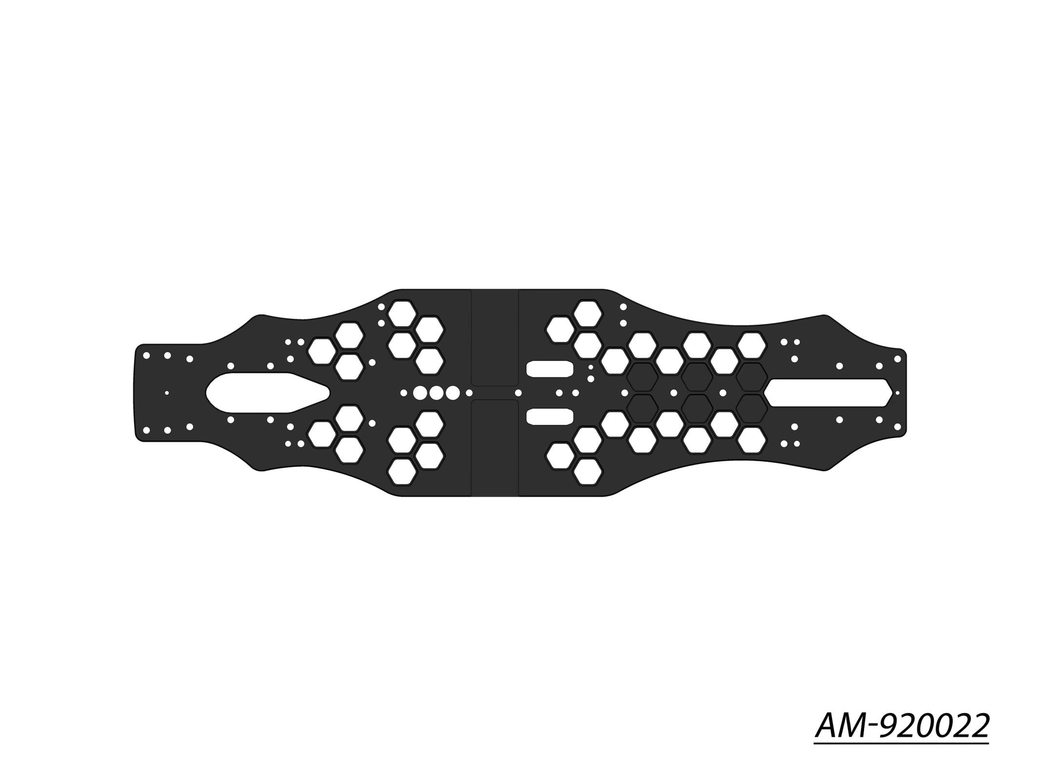 Arrowmax Medius AM-920022 châssis alu Yokomo BD9 FWD 2mm