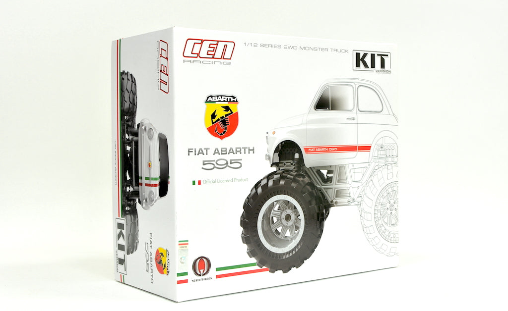 CEN 8911 Fiat Abarth 595 Kit RC 1/12 carrosserie claire