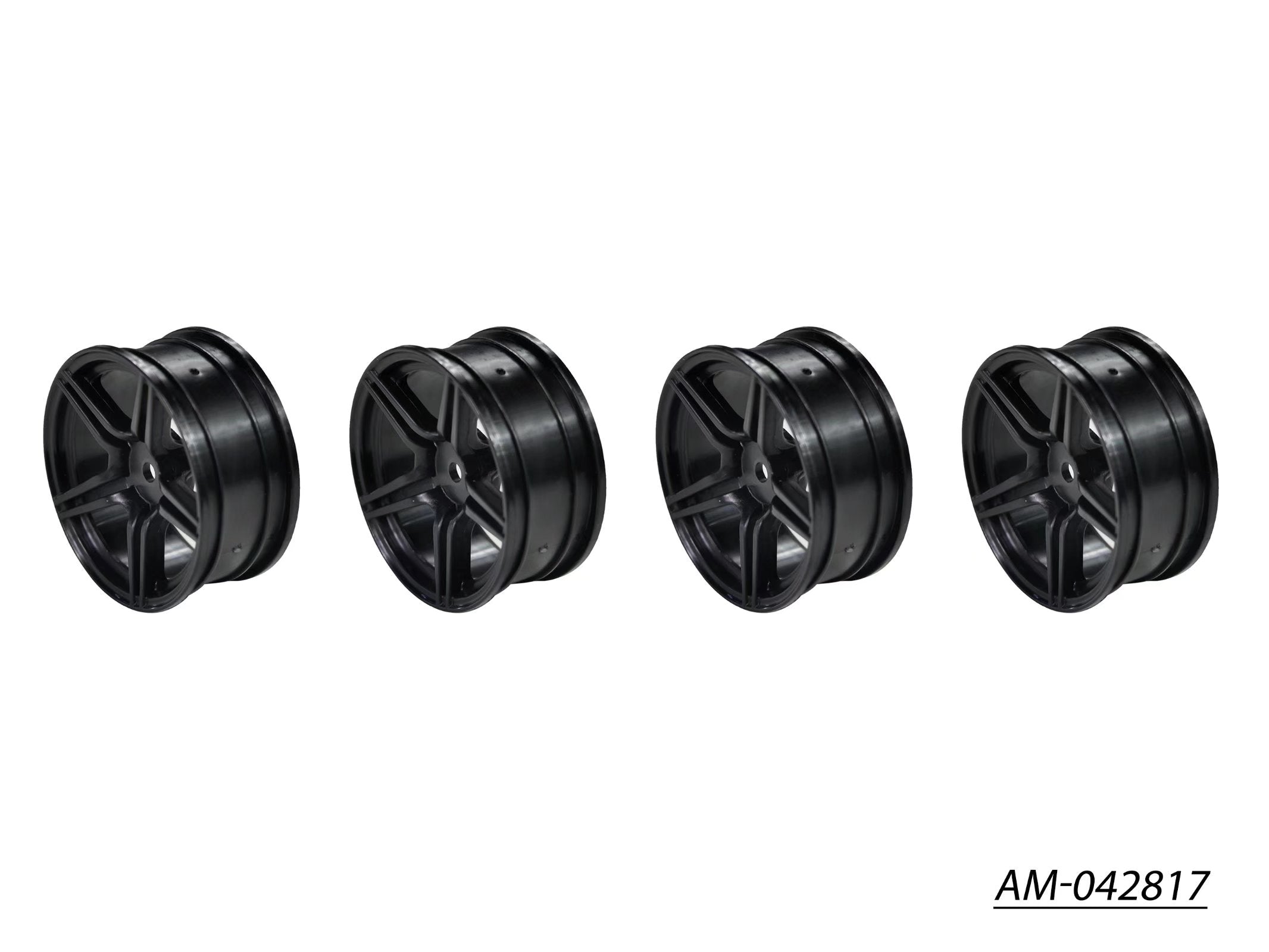 Arrowmax Rims 1/10 TC 5 branches jantes noir +3mm (4)