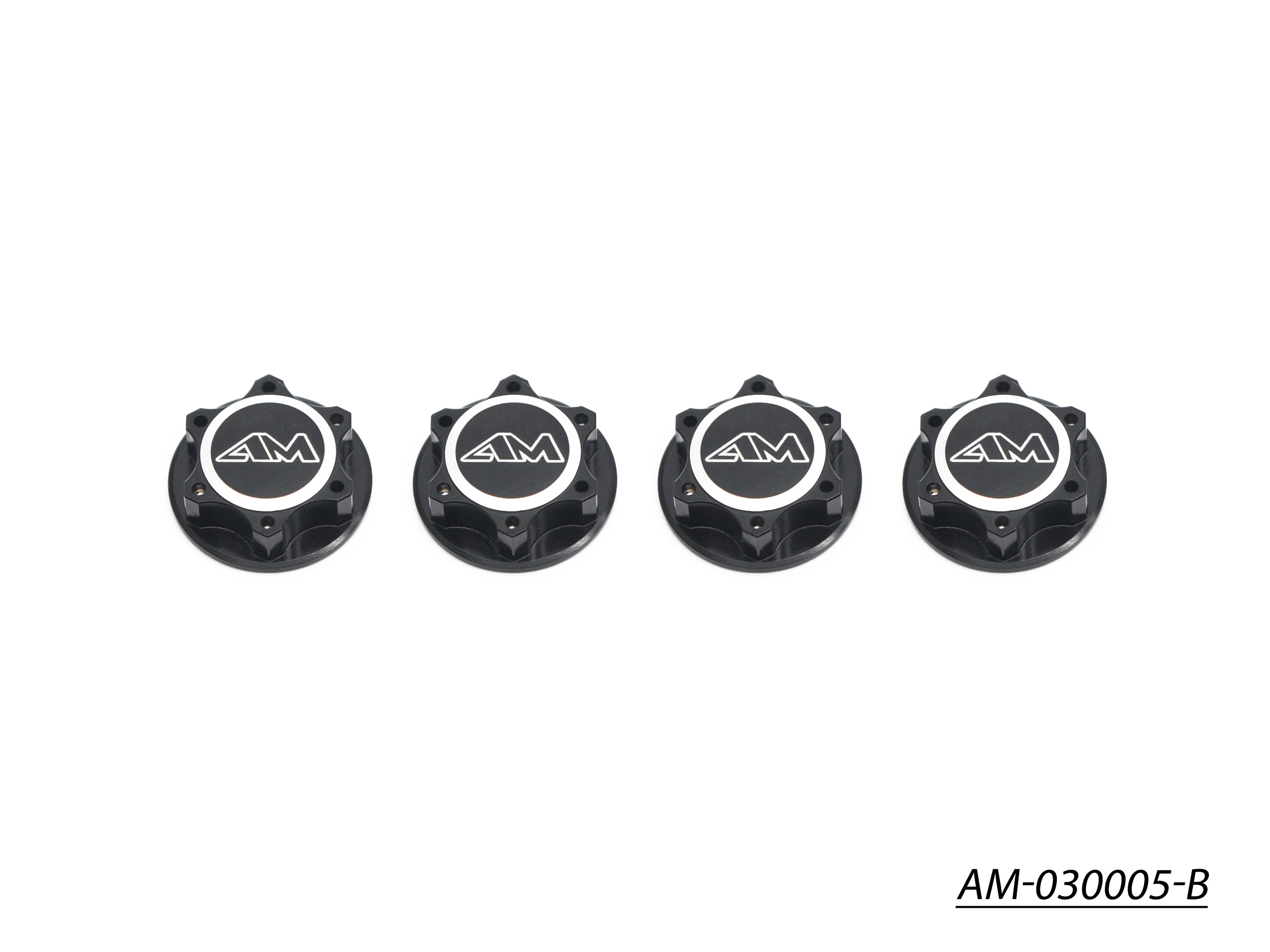 Arrowmax Écrou Roue Alu 1/8 Fermé Noir x4 AM-030005-B