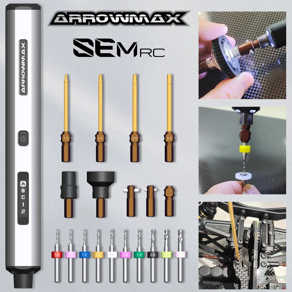 Arrowmax SEM tournevis électrique diff checker gris 10 kgf.cm