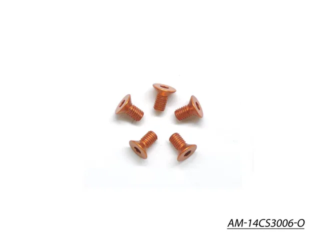 Arrowmax Screws Vis AM-14CS3006-O M3x6 fraisée orange lot 5