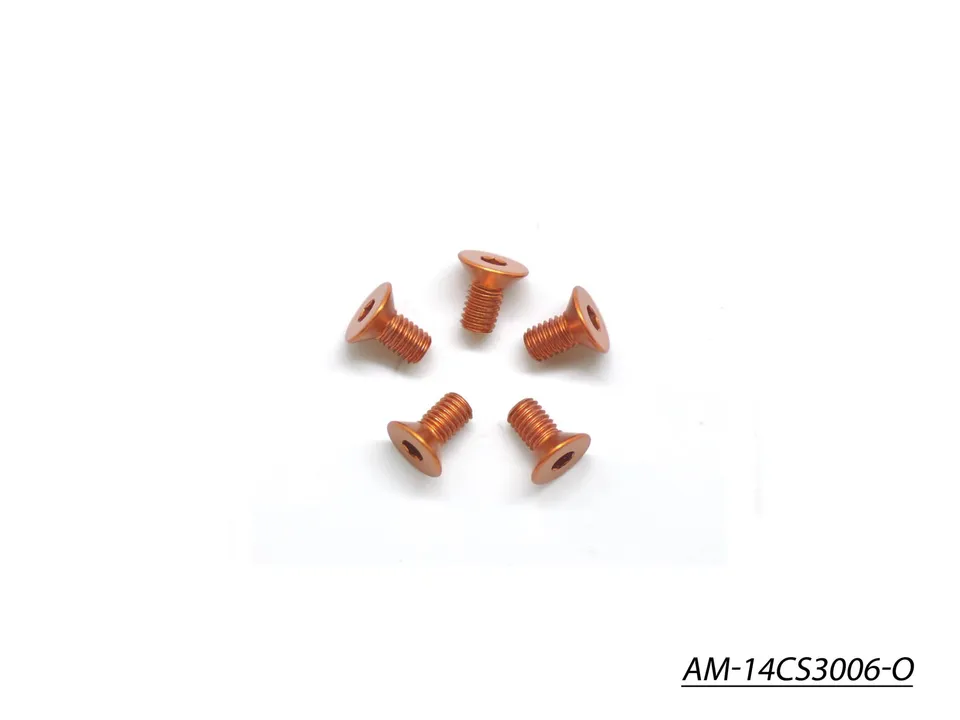 Arrowmax Screws Vis AM-14CS3006-O M3x6 fraisée orange lot 5