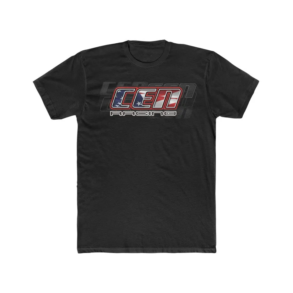 CEN Racing USA Flag 2020 t-shirt homme noir L coton