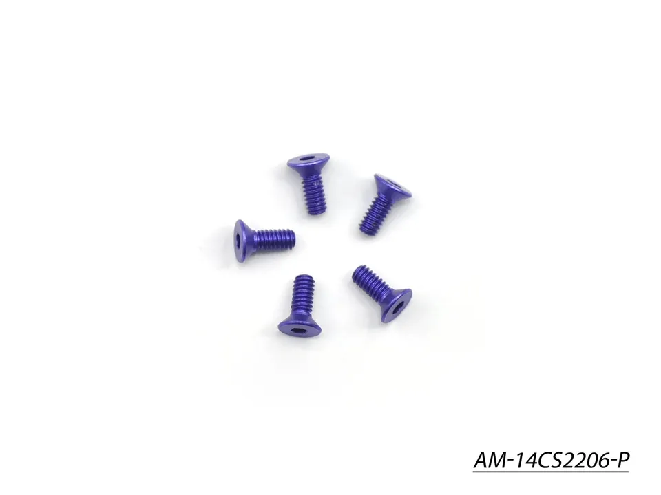 Arrowmax Vis Alu M2.2x6 Violette 7075 Lot 5 Fraisée