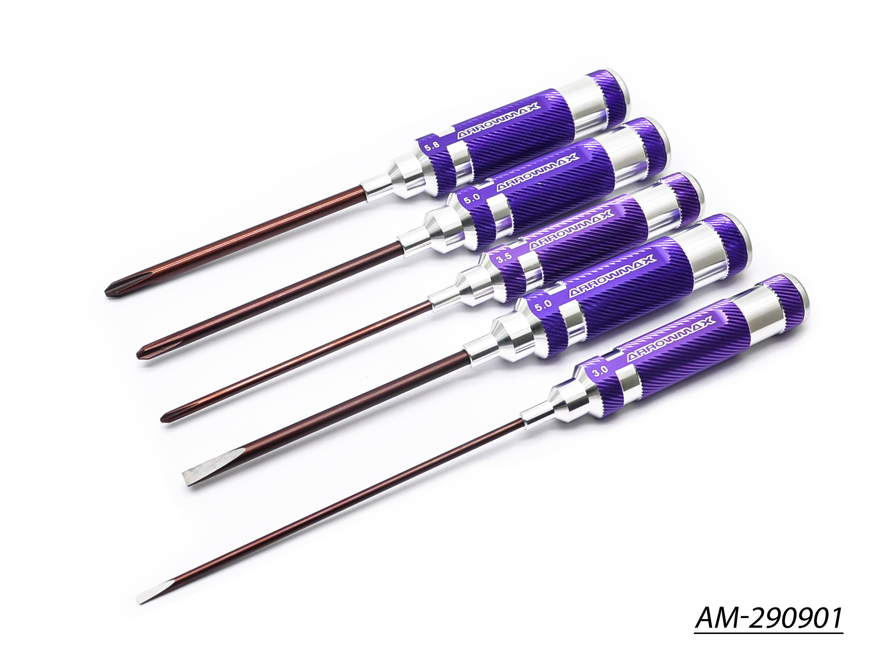Arrowmax Tools Set 5 Tournevis Phillips Plat AM-290901