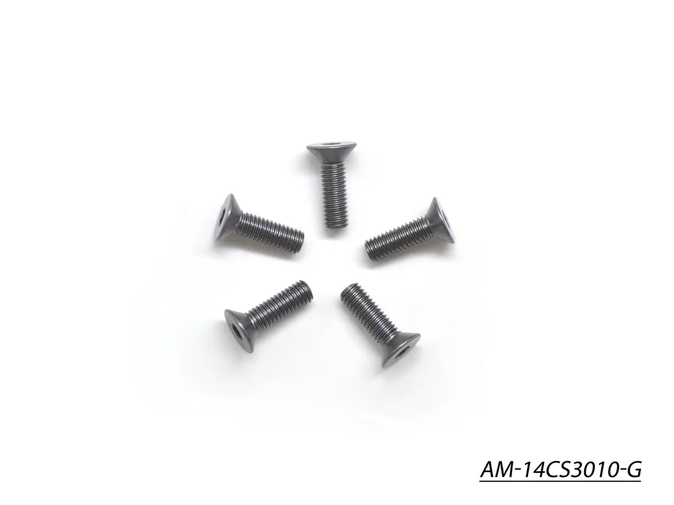 Arrowmax AM-14CS3010-G vis alu fraisée M3x10 grise x5