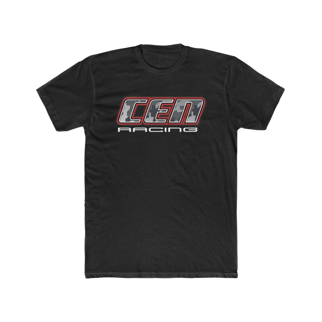 CEN Racing T-Shirt Digital Camo Logo Red Coton Noir L