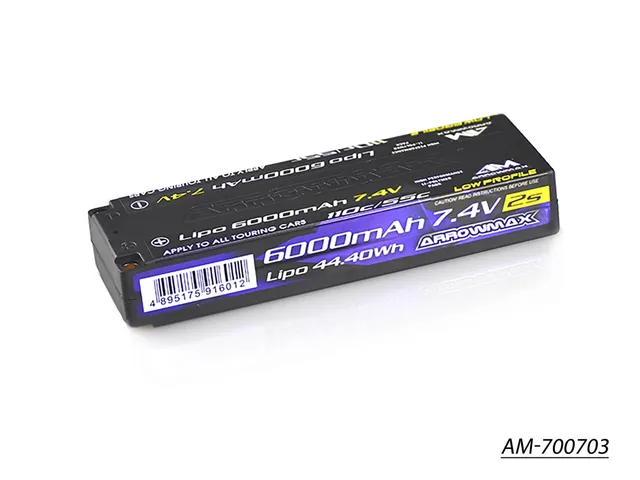 Arrowmax 2S LiPo AM-700703 batterie 6000mAh 7,4V 55C