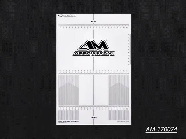 Arrowmax Decal Planche Setup Plastique 1/10 AM-170074