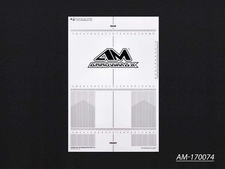 Arrowmax Decal Planche Setup Plastique 1/10 AM-170074