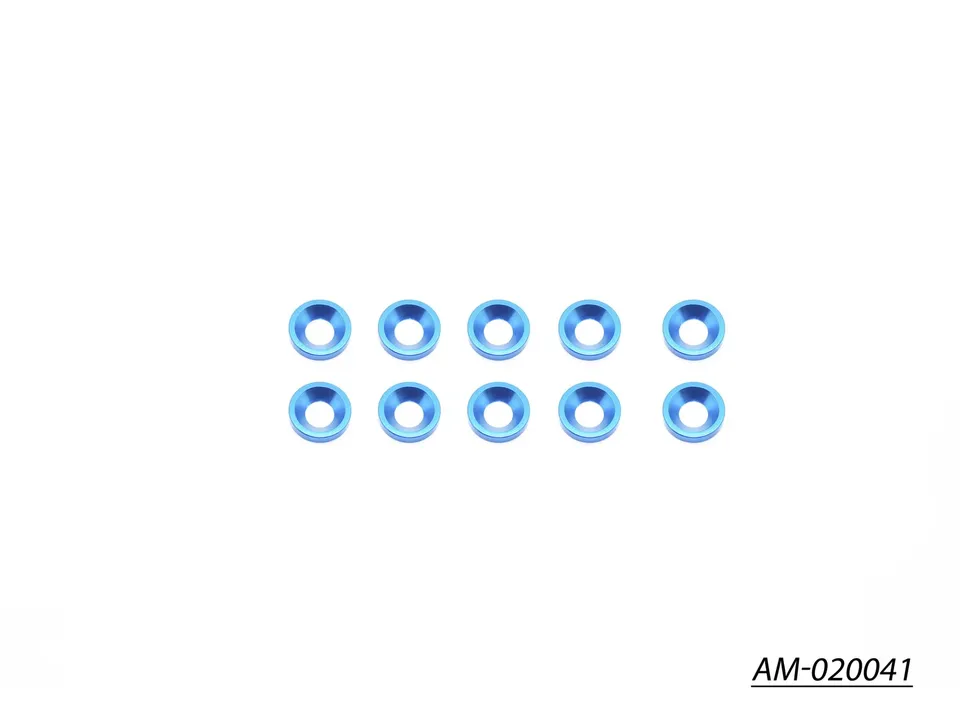 Arrowmax AM-020041 rondelle fraisée alu M4 bleue x10