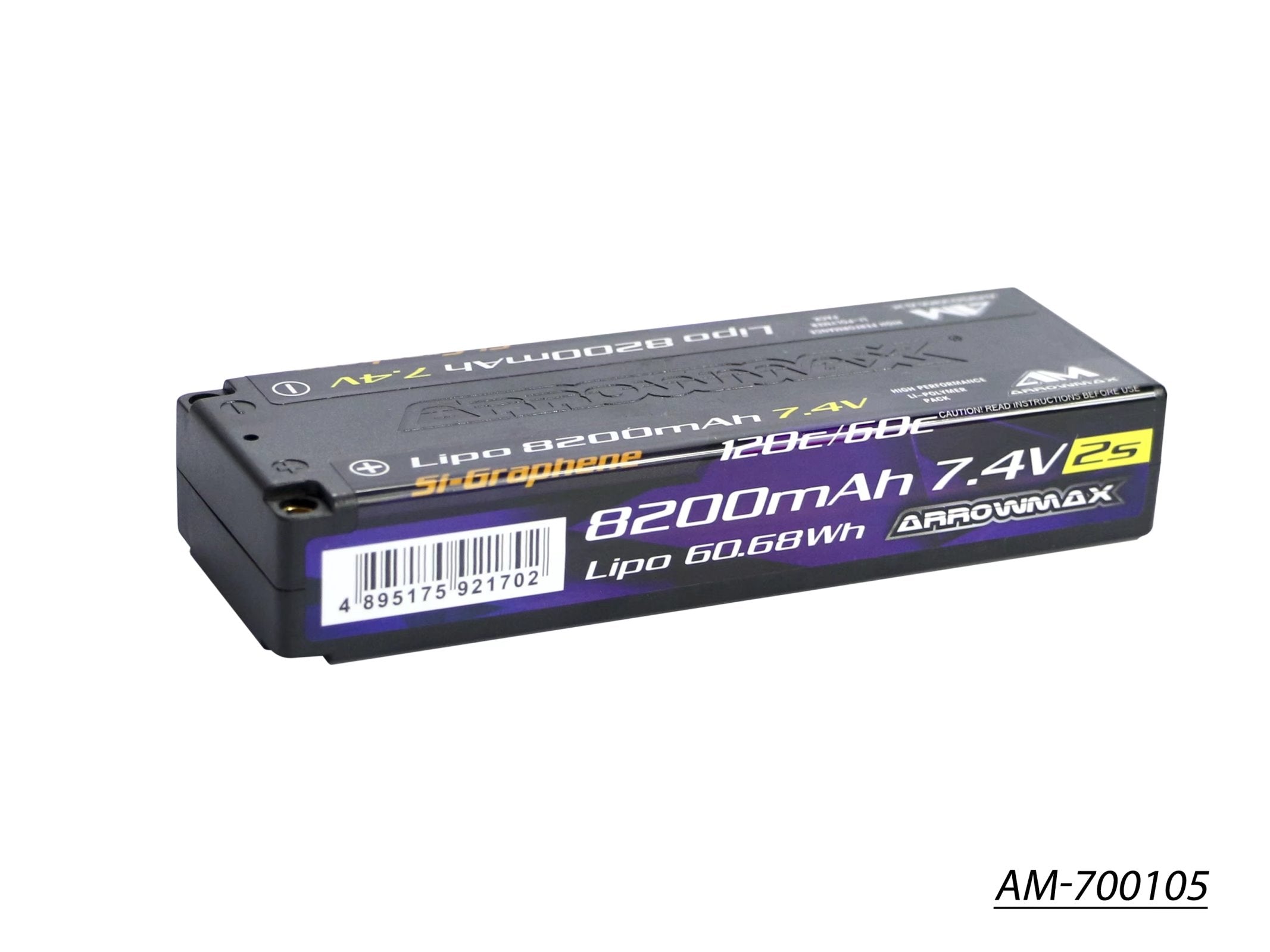 Arrowmax AM-700105 Batterie LiPo 2S 8200mAh 60C