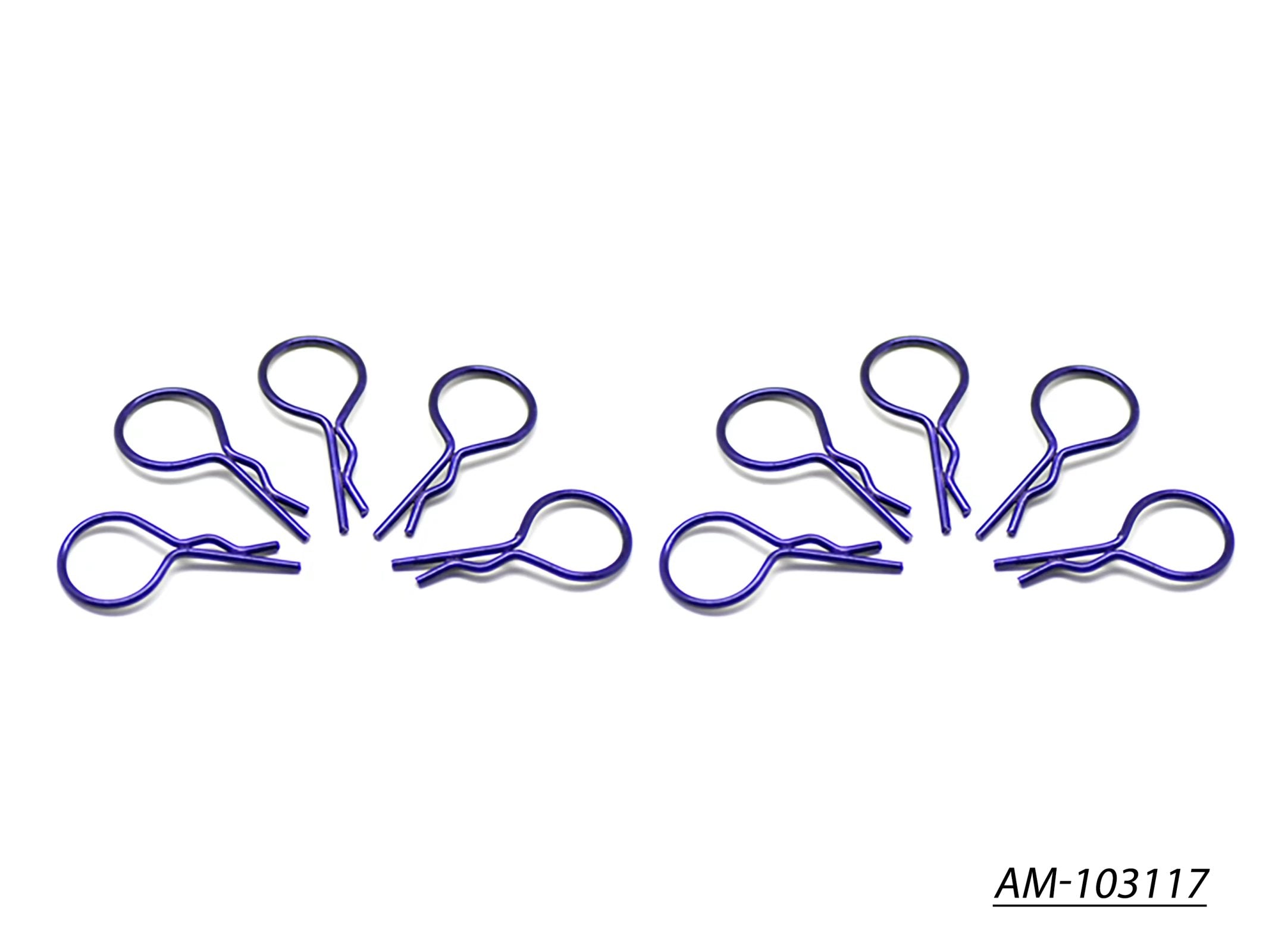 Arrowmax AM-103117 gros clips 1/10 violet métal x10