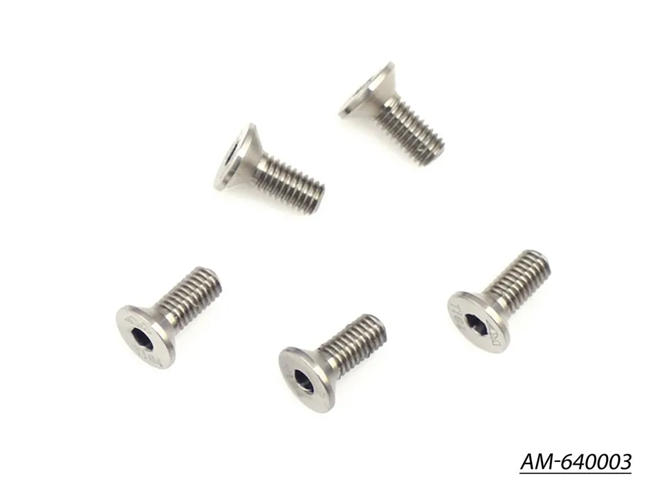 Arrowmax Screws AM-640003 vis titane M3x8 fraisée lot 5