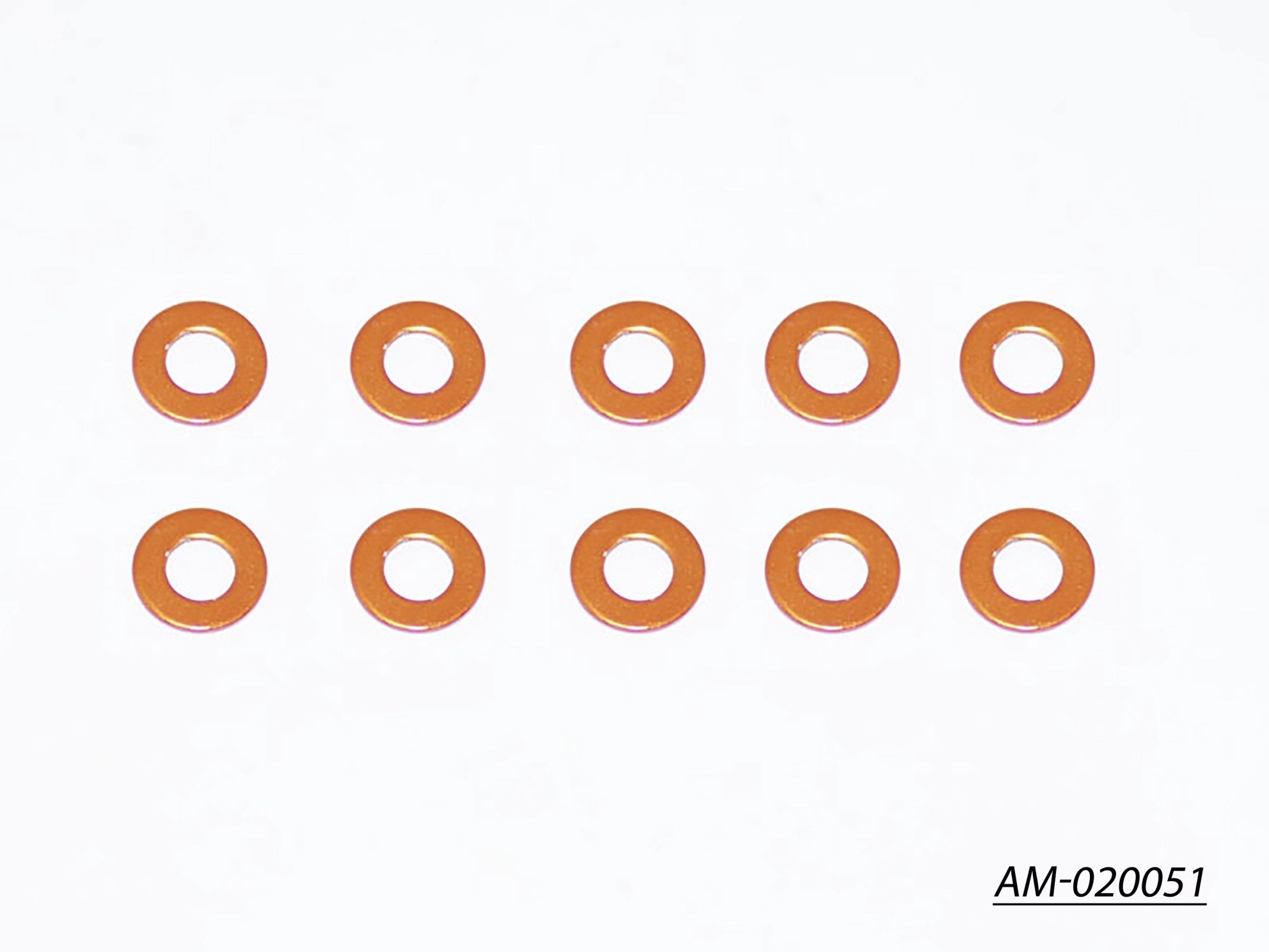 Arrowmax Accessories cales alu 3x6x0.5 orange lot de 10