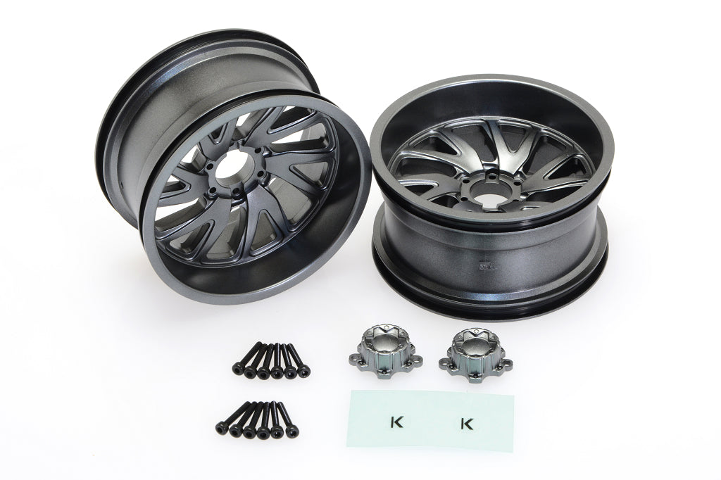 CEN KG1 Forged Vile KF004 CD0651 roues RC gunmetal lot de 2