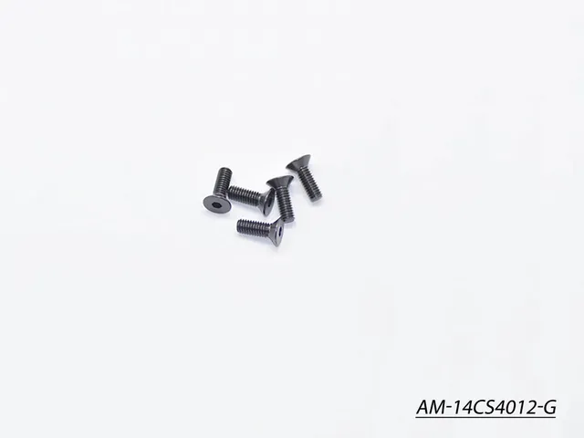 Arrowmax Screws vis alu fraisée M4x12 grise lot 5 AM-14CS4012-G