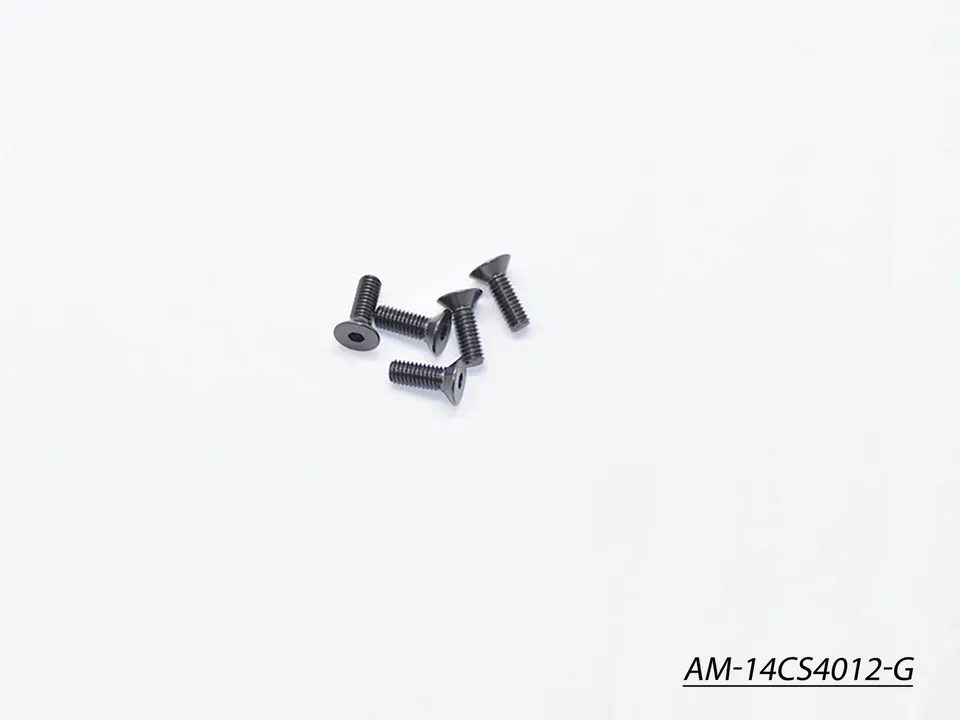 Arrowmax Screws vis alu fraisée M4x12 grise lot 5 AM-14CS4012-G