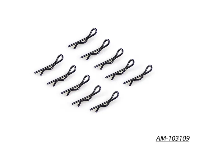 Arrowmax Body Clip AM-103109 clips carrosserie 1/10 noir x10