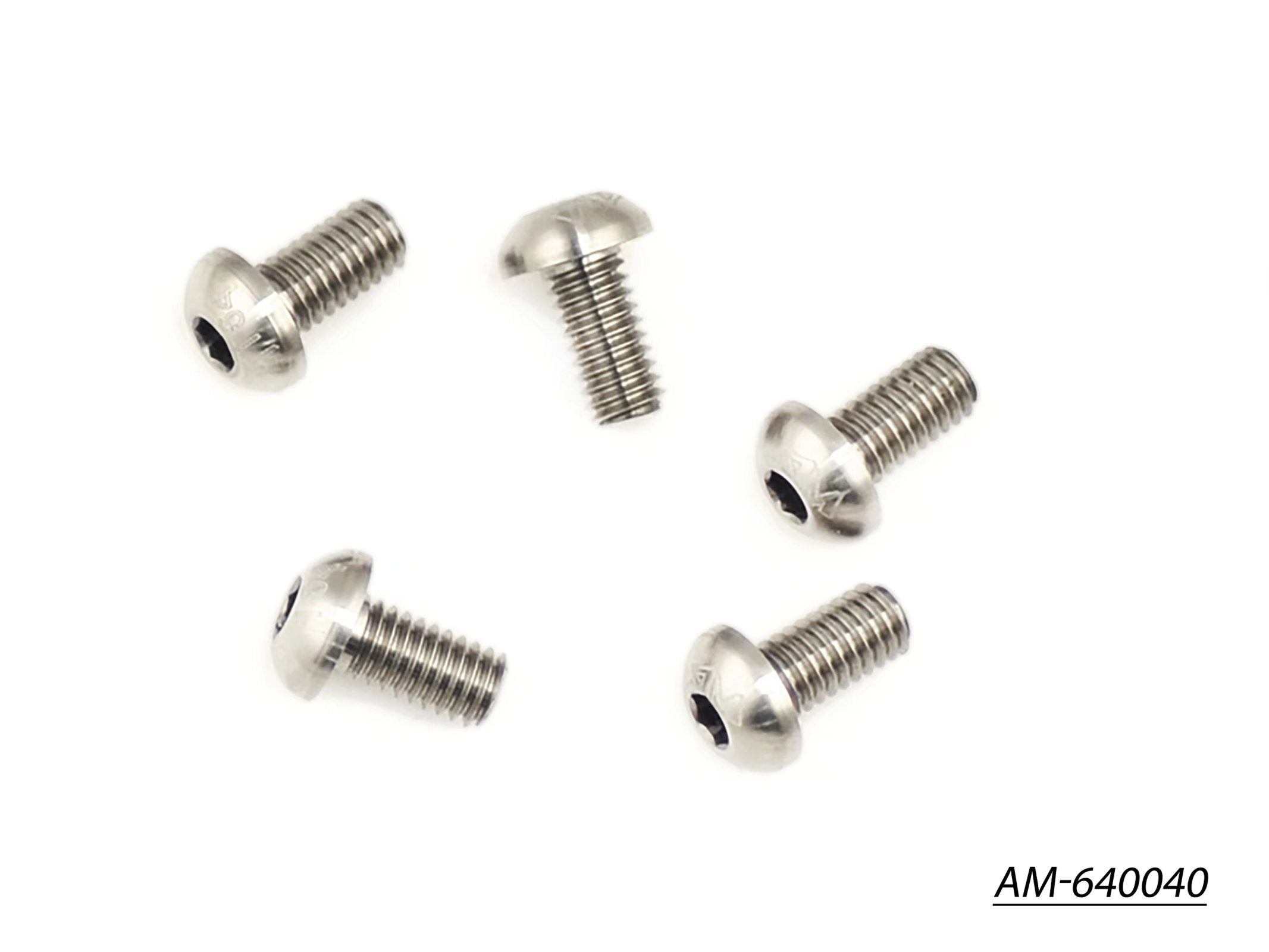 Arrowmax AM-640040 Vis Titane M4x8 Ronde Lot de 5