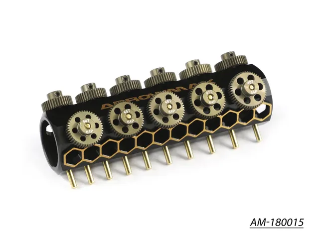 Arrowmax Gears AM-180015 set 11 pignons alu 64DP + caddy