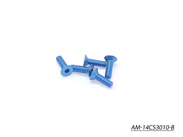 Arrowmax Alu M3x10 AM-14CS3010-B Vis RC Bleues Fraisées x5