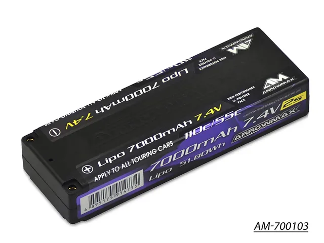 Arrowmax 2S LiPo AM-700103 batterie 7000mAh 7.4V 55C
