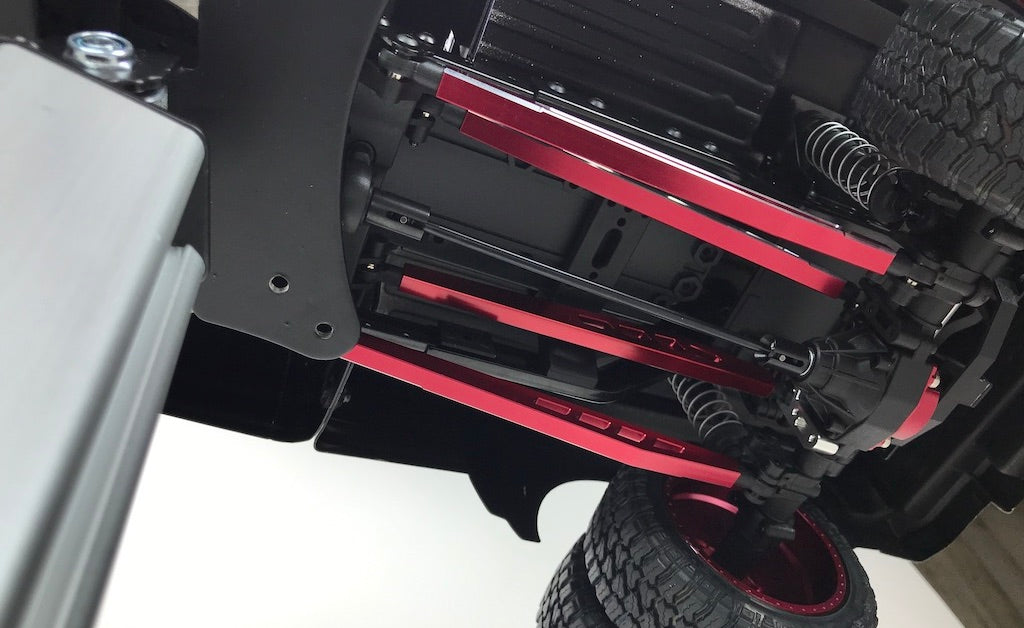CEN KAOS CKD0370 biellettes suspension arrière alu 117mm rouge