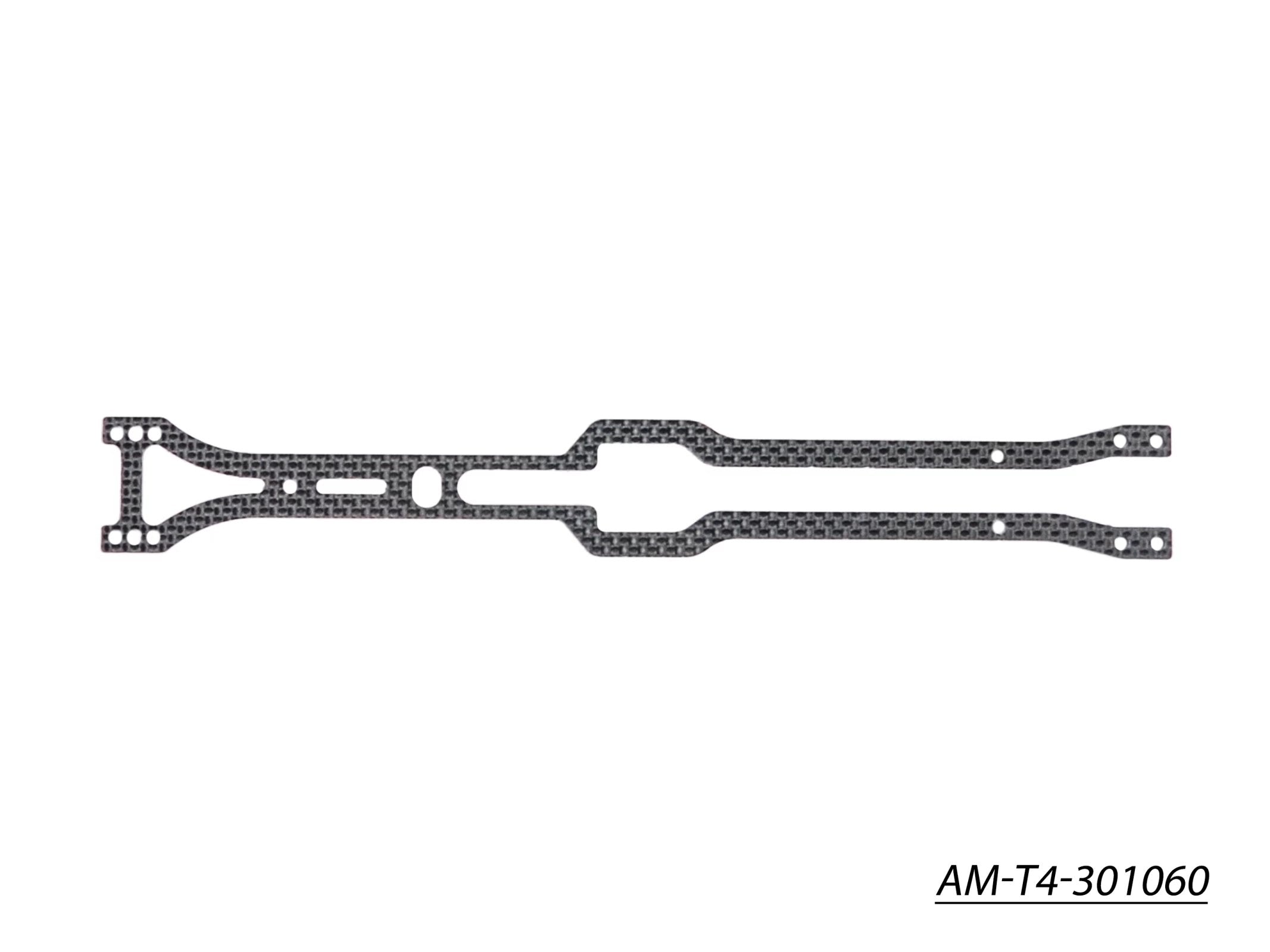 Arrowmax Option Parts T4'20 platine supérieure graphite 2,0 mm AM-T4-301060
