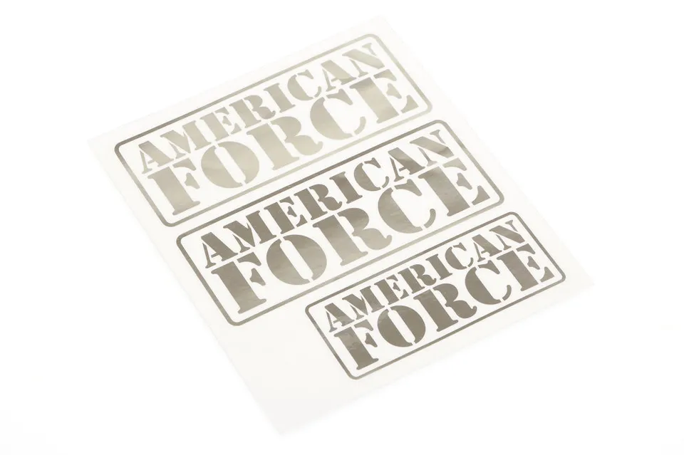 CEN CD0968 Planche autocollants American Force chrome