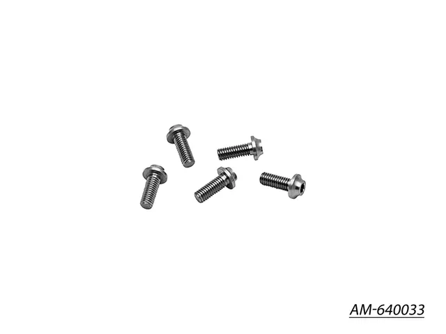 Arrowmax Screws AM-640033 vis titane M3x8 tête ronde x5