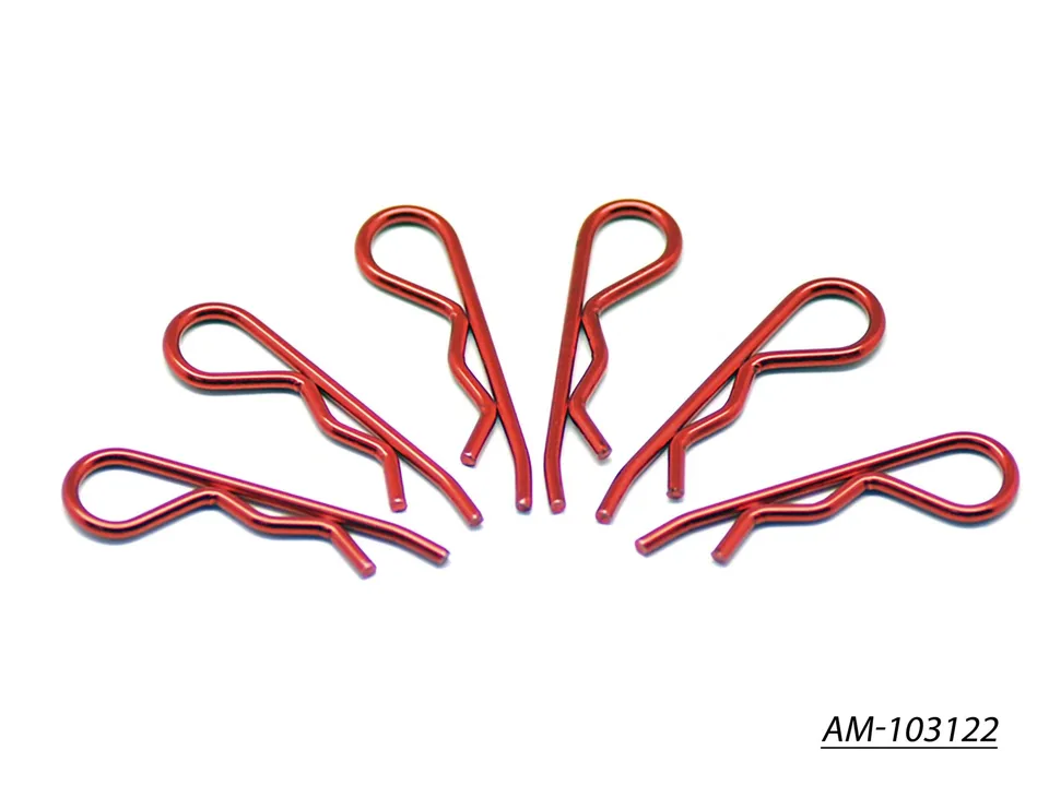 Arrowmax AM-103122 clips carrosserie 1/8 rouge métal x6
