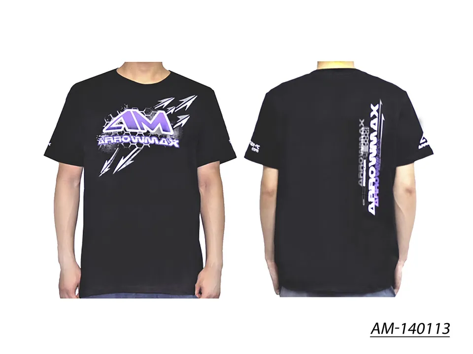 Arrowmax Team T-Shirt 2014 Noir L AM-140113 coton